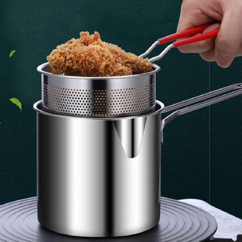 ( Dùng đc Bếp Từ ) Nồi Chiên Nhúng Ngập Dầu Đa Năng MiNi