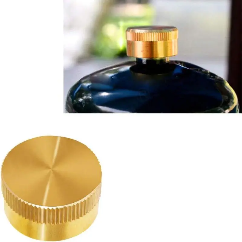 Solid Brass Refill Cap, 4 Counts Gas Tank Cylinder Sealed Cap, Protect Cap for Home Kitchen Outdoor Camping 1