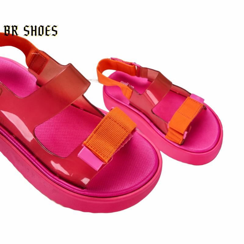Product Introduction of Melissa Official Store Women Shoes Platform Sandals Magic Buckle Women Heightening Shoes Beach Sandals Quality True Love 19