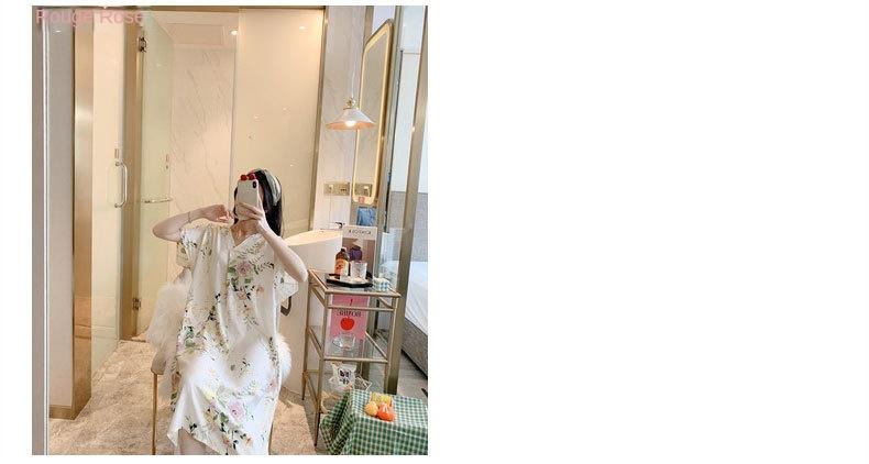 Product Introduction of Váy Ngủ Cotton Và Lụa, Dành Cho Nữ, K42, Hàng Mới Về Mùa Hè, Ngắn Tay, Đồ Ngủ In Hình Hoạt Hình, Phong Cách Hàn Quốc, Cỡ Lớn, Dáng Rộng Vừa Vặn, Đồ Mặc Ở Nhà Bằng Lụa Cotton, Hợp Xu hướng 11