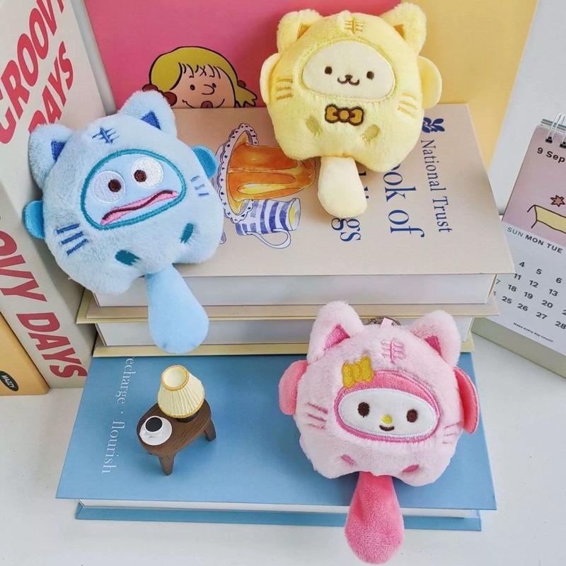 ￼Thú bông mini nhỏ xinh Sanrio Kuromi Cinnamoroll Pochacco My Melody,có móc khóa 4