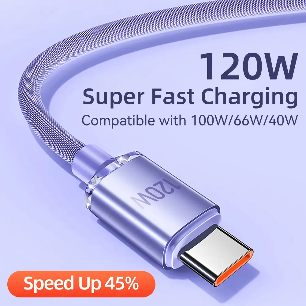 Cáp USB Type C, 120W, Sạc Siêu Nhanh, Dây 1M / 2M, Sạc Nhanh 6A, Dành Cho Điện Thoại Thông Minh Cổng TypeC / IOS, Dây Dữ Liệu, [Thanh Toán Khi Nhận Hàng], [Thanh Toán Khi Nhận Hàng], 2024 Hàng Mới Về