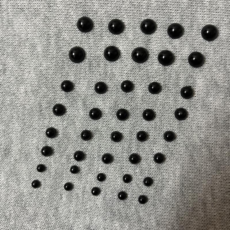 [Bông bán len] Bộ 10 Cặp Mắt nhựa làm thú bông nhiều kích thước