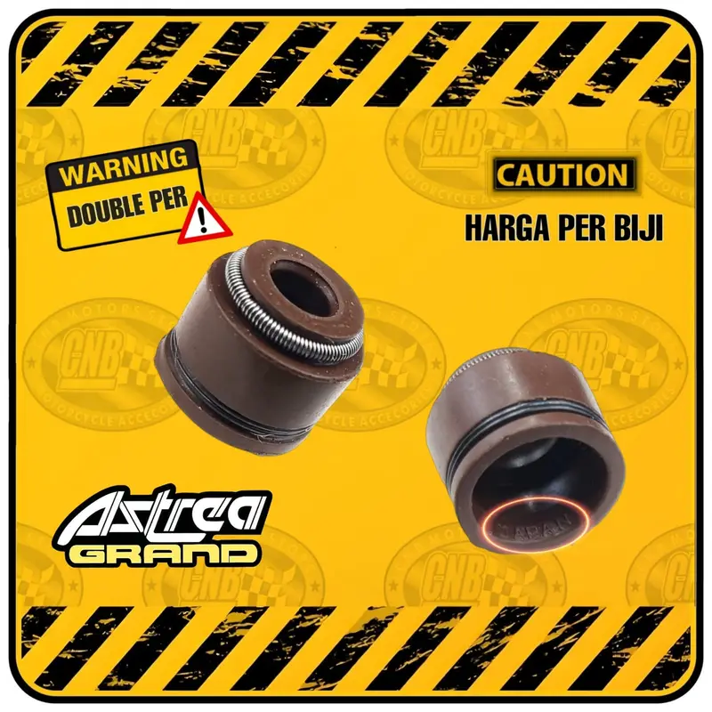 Sil Seal Klep Ori Mocin Double Pir As 5 mm Honda ASTREA PRIMA GRAND SUPRA WIN KARISMA BEAT VARIO MIO 1