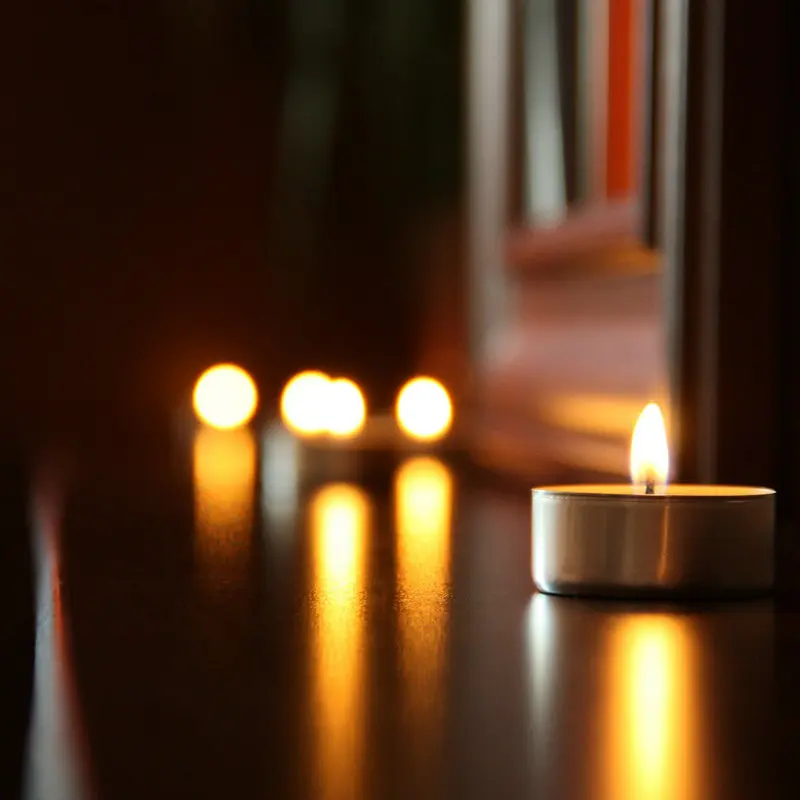 A907 - Paket 10 pcs Lilin Pembakar Minyak Aromaterapi Tidak Beraroma - Unscented Candle Light in Cup Tanpa Asap 7