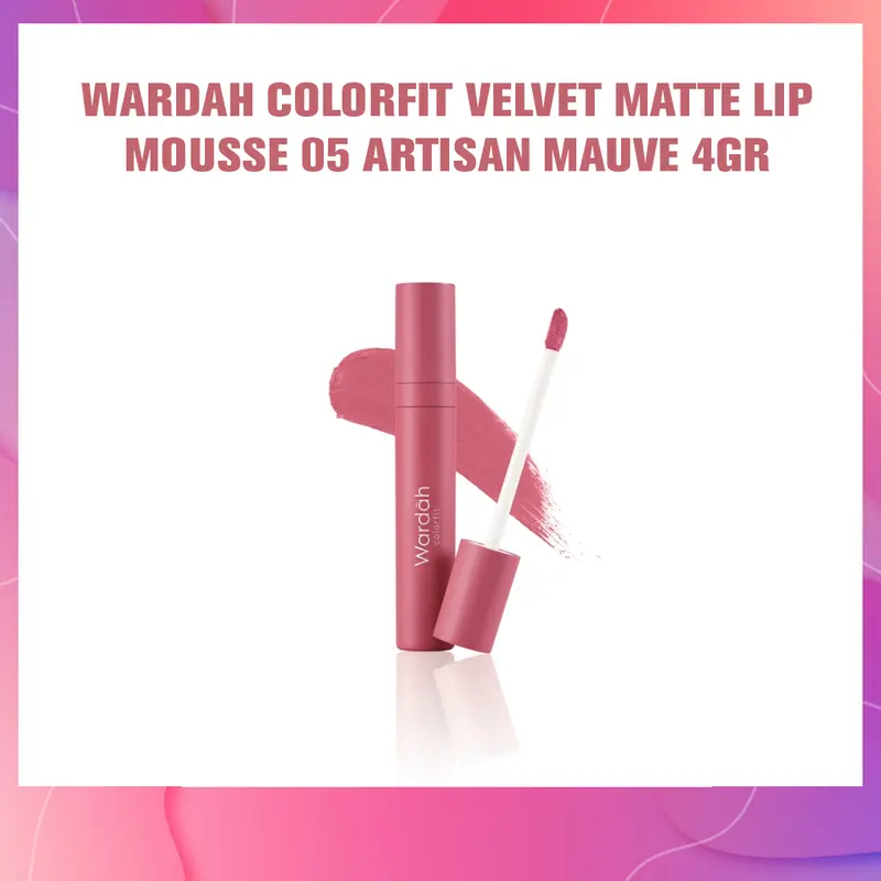 WARDAH COLORFIT VELVET MATTE LIP MOUSSE SUPER LENGKAP !!! Matte Brown 1