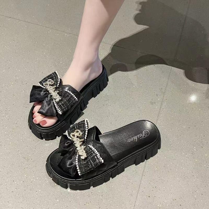  2023 kiểu mới dép nơ mùa hè phiên bản Hàn Quốc dép bánh mì   kèm ảnh thật   DéP Nữ 