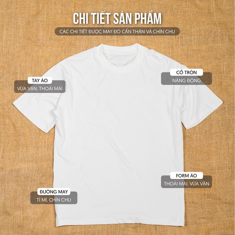 Áo thun VATO Rabbit - Áo phông nam,  nữ, áo thun cotton co giãn 2 chiều dáng suông, form rộng dễ mix match nhiều phong cách 7