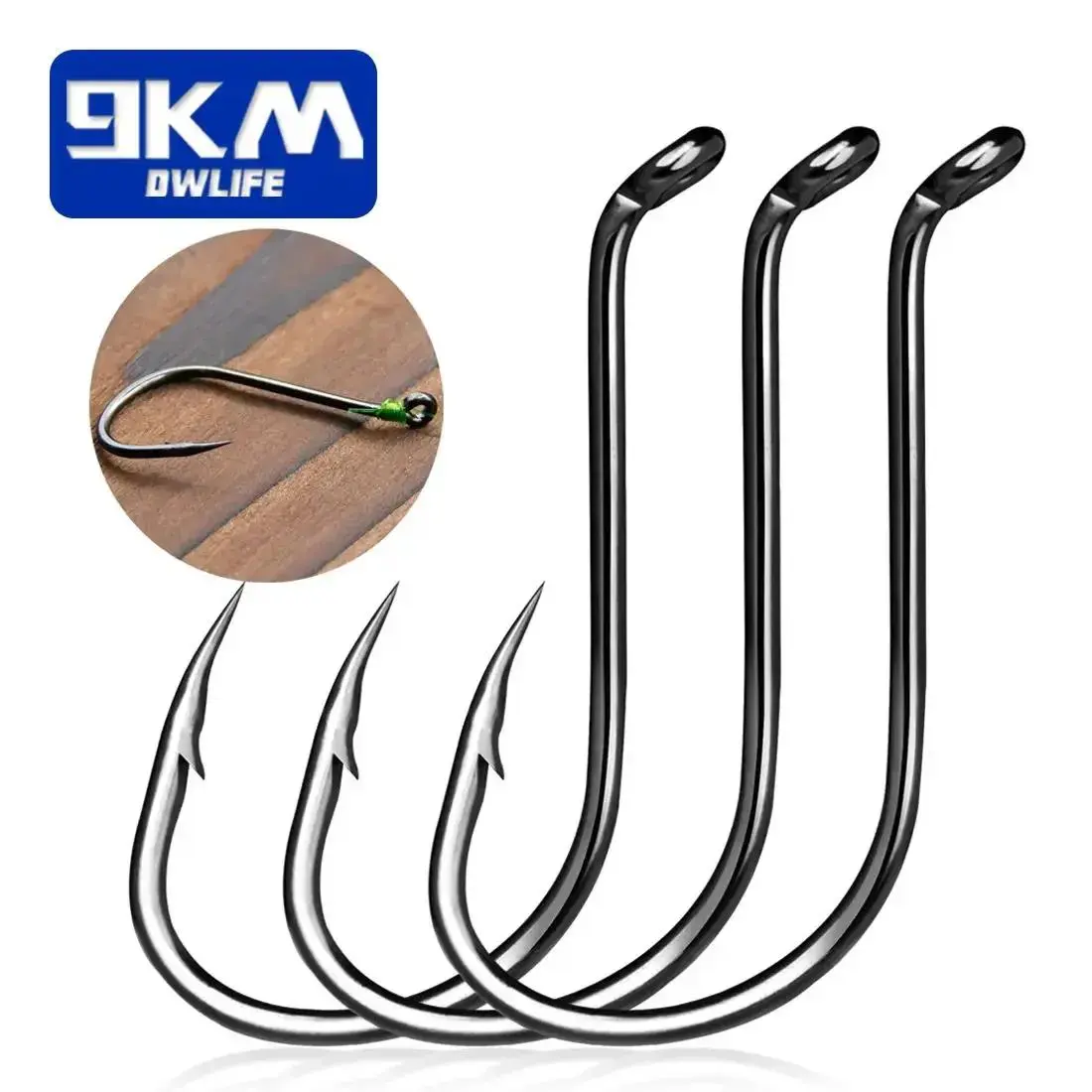 Octopus Fishing Hooks, 50pcs/set Sea Carp Fishing Lures Barbed Hooks, Black Fishing Jig Worm Hooks Tackle Saltwater Freshwater