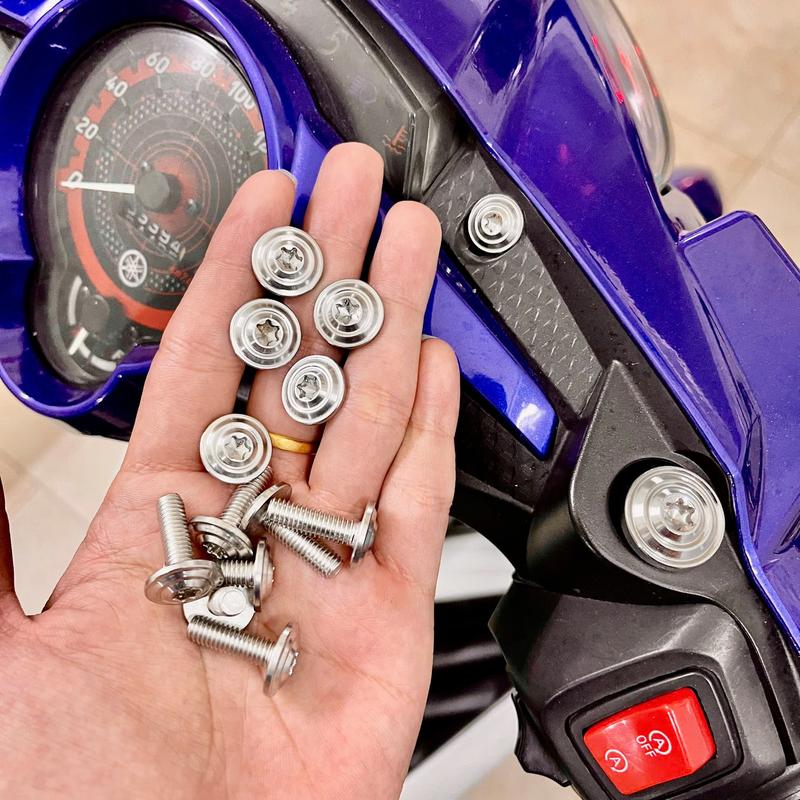 Full Combo Ốc Dàn Áo Salaya Mẫu Thái inox304 Các Loại Xe Thông Dụng