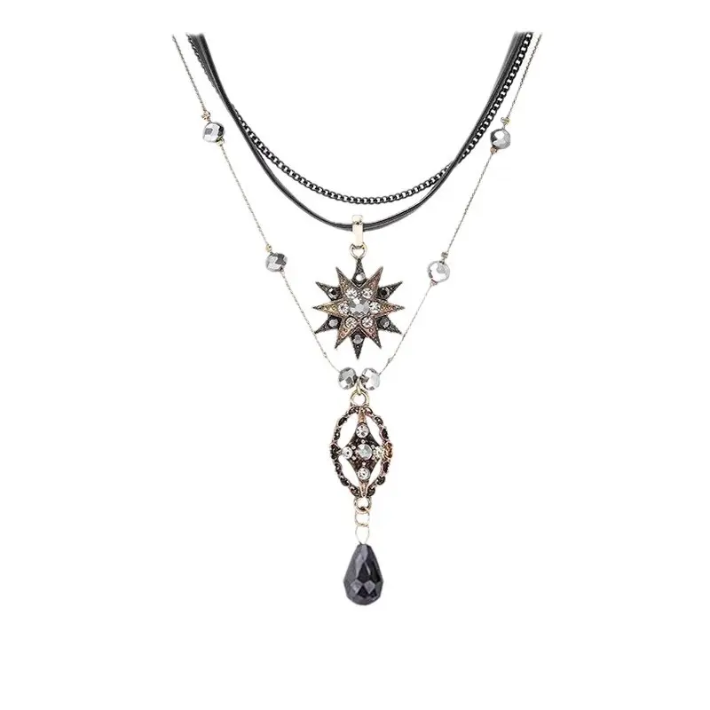 Vòng Cổ, Bán Chạy, Thiết Kế Baroque Kho Báu Độc Đáo, Nhiều Lớp, Rỗng, Thanh Lịch Cổ Điển Của Phụ Nữ, Phong Cách Kỳ Quái, Có Thể Gập Lại Với Dây Chuyền Xương Đòn, Thích Hợp Cho Vòng Cổ, ❤ 4