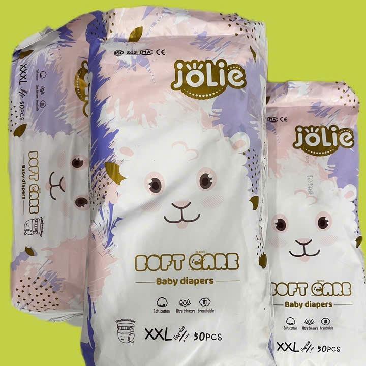 50 miếng bỉm Jolie phiên bản xuất Anh, đủ các size M/L/XL/2XL/3XL/4XL túi đựng baby zipper địu trợ xe đẩy ghế  xe địu  gluck xe  đẩy vali  bỉm xe  v8