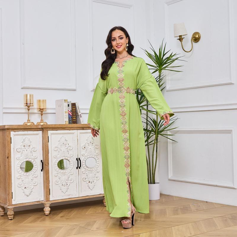 Product Introduction of Áo Choàng Hồi Giáo Ả Rập, Mt051, Phong Cách Trung Đông, Quần Áo Nữ, Thời Trang, Thêu Mới, Váy Thanh Lịch, Giảm Giá 7