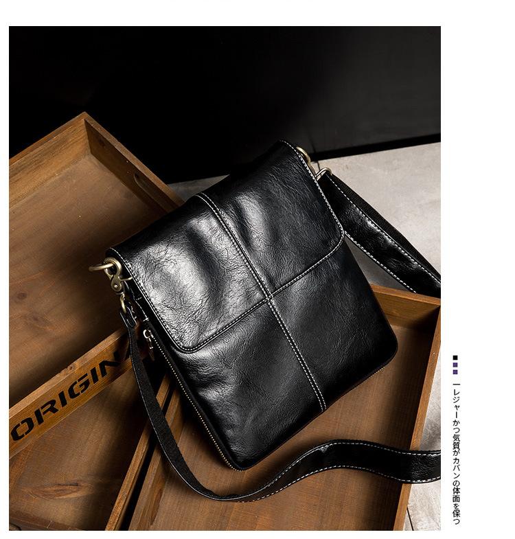 Product Introduction of New men's shoulder bag fashion pouch city  tote  bag 4