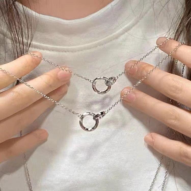  Vòng Cổ Cặp Đôi Thiết Kế Dải Mobius Một Cặp Bạc Sterling Độc Đáo Thích Hợp Làm Quà Tặng Tình Yêu Đường Dài Cho Bạn Trai Hoặc Bạn Gái Quà Tặng Ngày Lễ Tình Nhân Trang Sức Chain Hoa Women Dây Chuyền Jewelry Kiềng Choker 