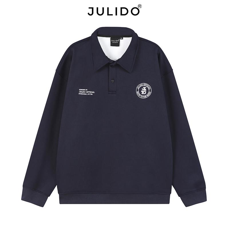 [ DEAL MỞ BÁN ](Form Rộng) Áo polo Sweater JULIDO nam nữ vải nỉ lông cáo form rộng unisex 2