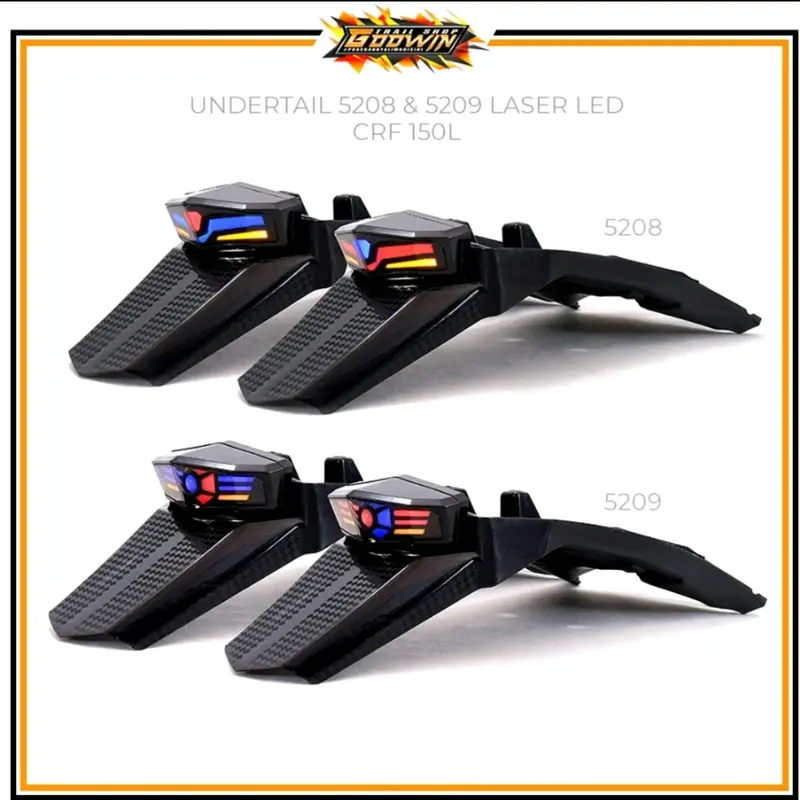 stoplamp honda crf 150L set spakbor led supermoto / slebor belakang crf 150 plus lampu led 1