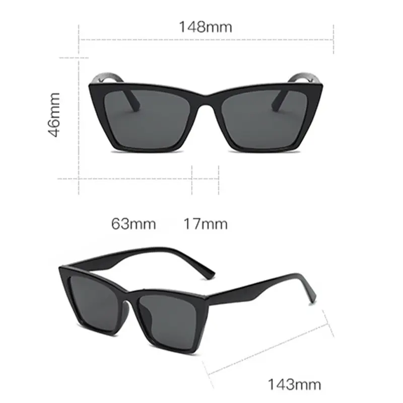 Kacamata Fashion Talin - Box Sleting frame lensa Retro Eyewear 3