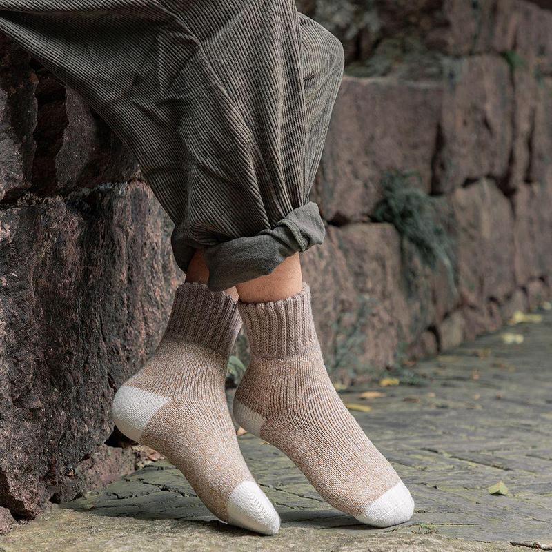 Tất Giữ Nhiệt Cashmere Siêu Dày Cho Nam Tất Ống Giữa Chống Lạnh Len Dày Cho Mùa Đông 1 Đôi
