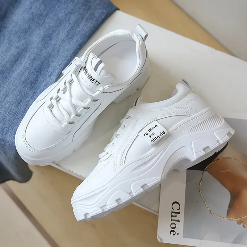 Giày thể thao nữ đế cao mẫu siêu nhẹ Sneaker Sport Cao Su 3