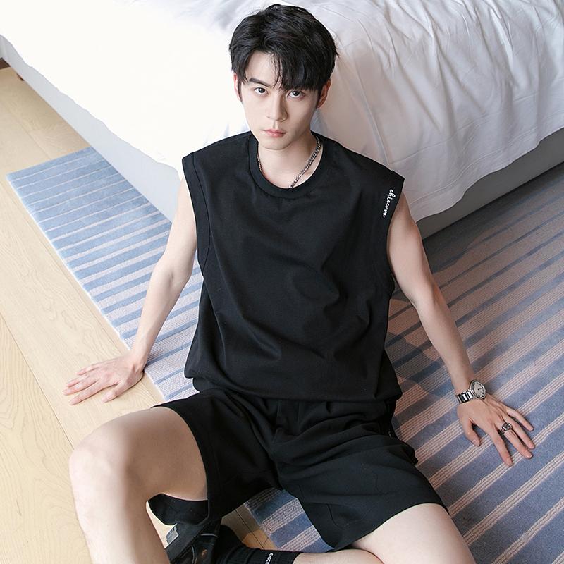 Áo Thun Ba Lỗ Nam Sát Nách Vải Cotton Mềm Form Rộng In Chữ Phong Cách Thể Thao Thời Trang Zenkonu TOP NAM 260 4