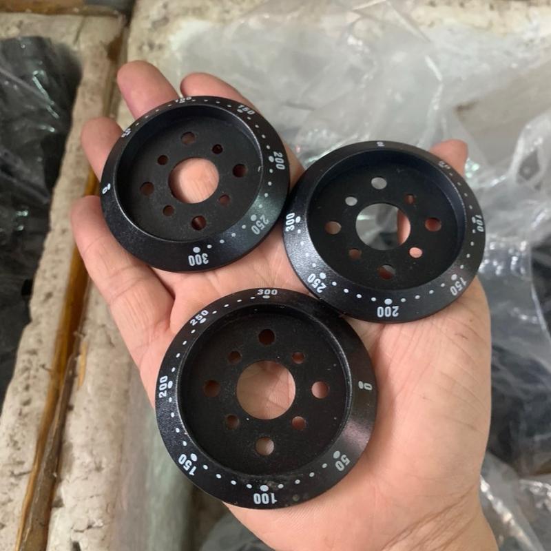Núm nhựa vạch chia của chỉnh nhiệt của bếp chiên nhúng điện của nồi phở . Núm 110° 120° 200° 300° 320° 5