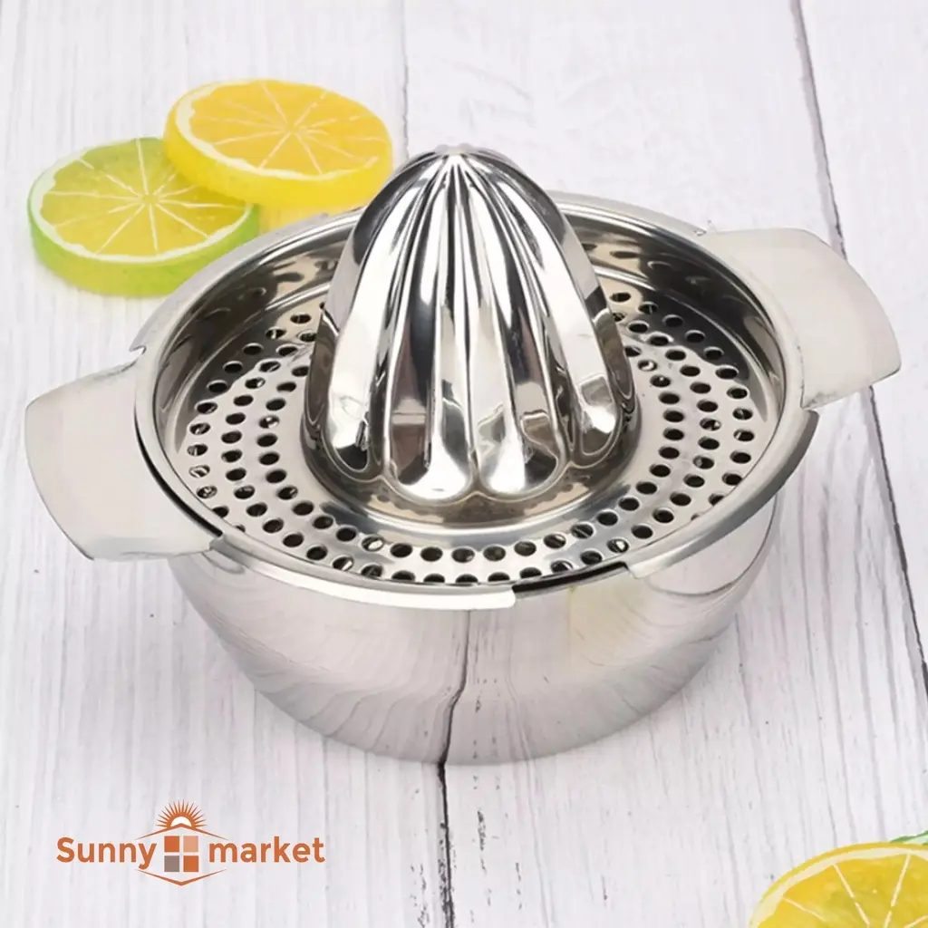 Dụng cụ ép vắt cam inox, dụng cụ vắt cam chanh bằng inox, đơn giản, thuận tiện và an toàn cho mọi nhà
