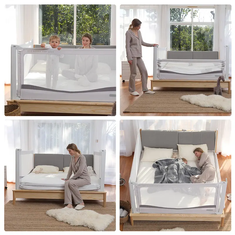 Choc Chick Extra Tall 200cm/180cm/160cm Bedrail Pembatas Pelindung Tempat Tidur Anak Dewasa Bayi Bed 3
