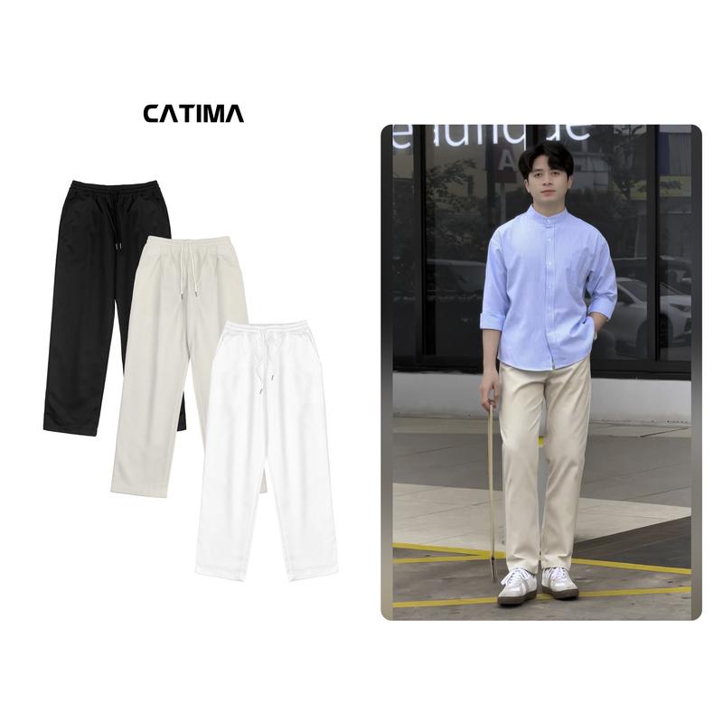 [Bản vải đẹp]   Baggy QK24 Catima unisex quần kaki lưng thun nam