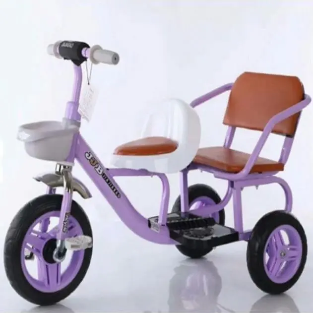 Xe đạp xích lô cỡ đại 2 ghế cho bé 2-6 tuổi - xe đạp 3 bánh trẻ em 3
