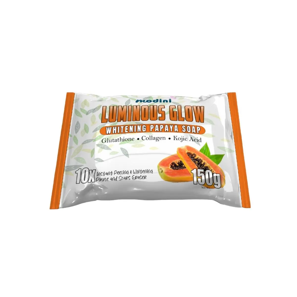 papaya glutathione soap Modini Luminous Glow Papaya Soap 150 Grams Body Care Body Wash Kojic  Whitening Comfort Skin Care Cleanser Cleansing Skin Repair Hydrating