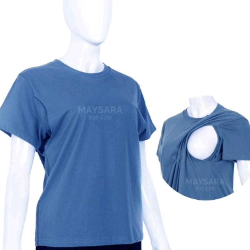 Baju Menyusui Buka Samping Kiri Kanan - Kaos Bahan Adem Nursing Wear Nyaman untuk Busui 7