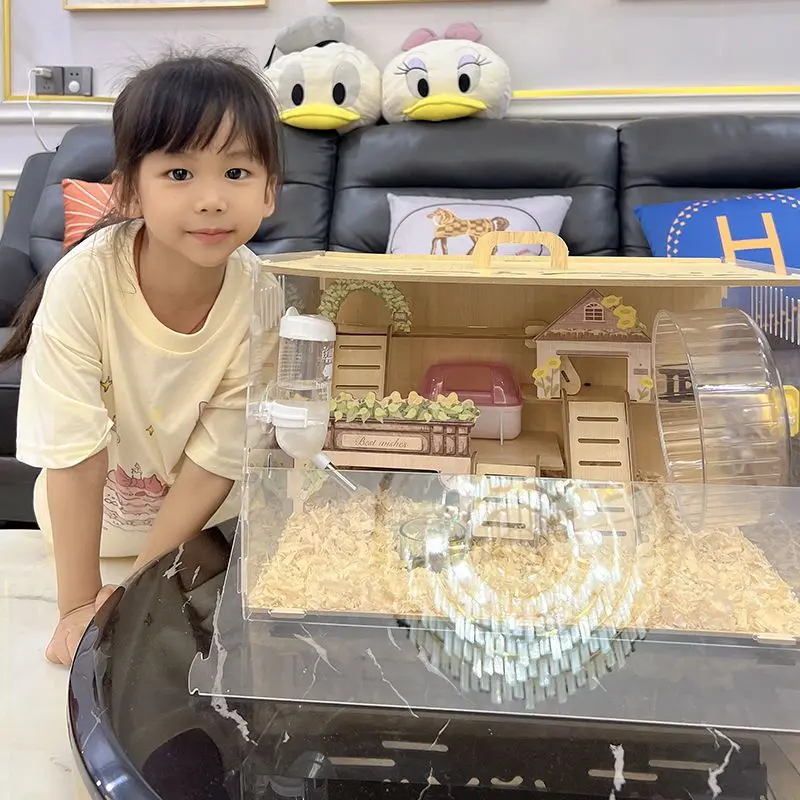 Lồng Hamster, Thiết Kế Hoa Vỏ Sò Chất Liệu Acrylic Sang Trọng, Thích Hợp Cho Hamster Djungarian, Phòng Villa Đặc Biệt, Giá Rẻ, Kích Thước Lớn, Tất Cả Sản Phẩm, Hàng Mới Về 2025 1