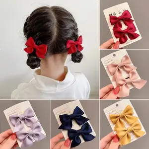 JEPITAN RAMBUT ANAK PEREMPUAN HAIR PIN RIBBON PITA CUTE KOREA 2PC