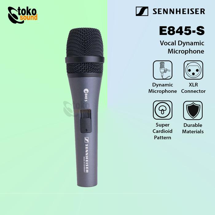 Gambar Sennheiser E845S E845 S - Dynamic Microphone With Switch Original dari Tokosound Proaudio Kota Administrasi Jakarta Barat Tokopedia