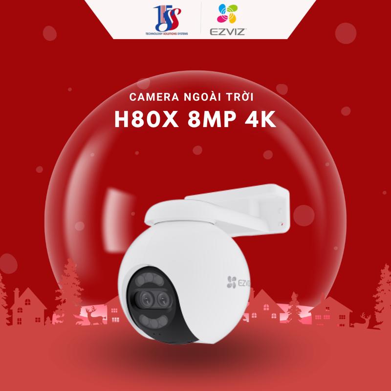 Camera EZVIZ H80X 2 ống kính Dual 4K (8MP+2MP).ngoài trời, AI, quay quét, siêu nhạy sáng - hàng chính hãng bảo hành 24 tháng camera cctv