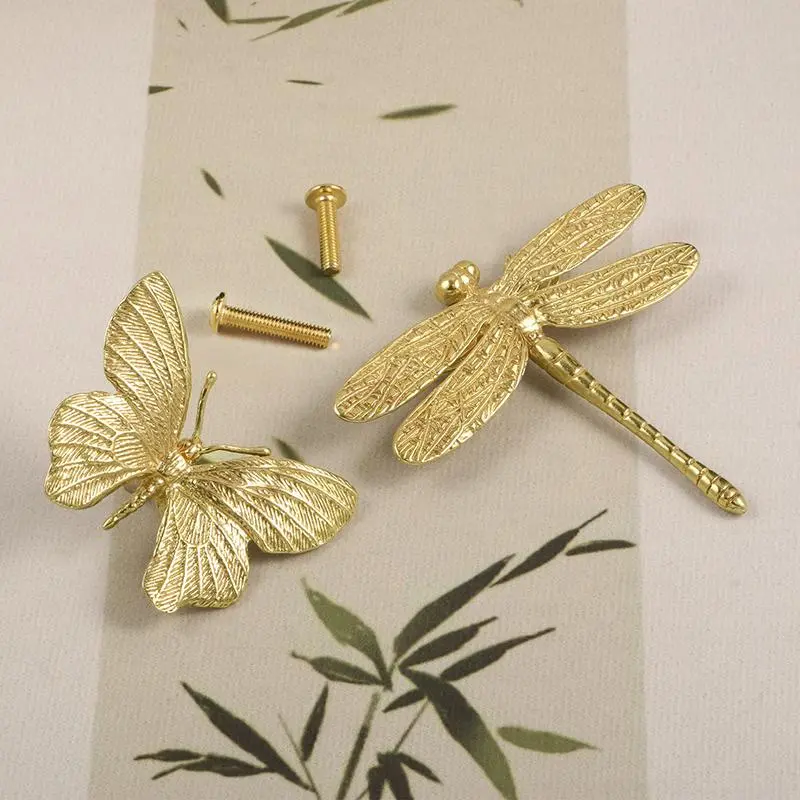 Butterfly Shaped Furniture Handle, Drawer Pull, Cabinet Accessories, Furniture Accessories, Background Wall Decoration 2