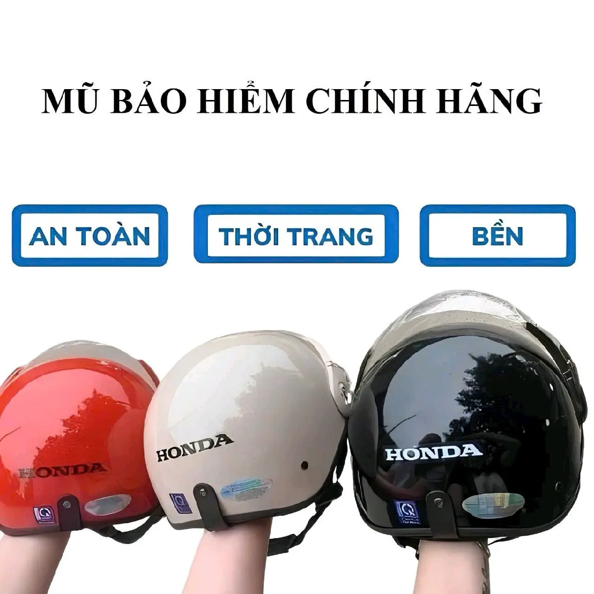 mũ bảo hiểm honda chính hãng có kính chắn gió