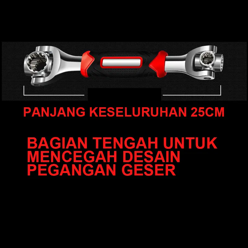 Kunci Pas Multifungsi 48 In 1 Tiger Wrench Kunci Universal Kunci Inggris Kunci Shock 8 In 1 7