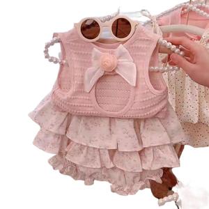 ชุดเด็กผู้หญิง, เสื้อผ้าเด็กผู้หญิงฤดูร้อน, แฟชั่น, ชุดเจ้าหญิงสองชิ้น, สำหรับเด็ก, พร้อมเสื้อผ้าเด็กผู้หญิง, มาใหม่ในปี 2024