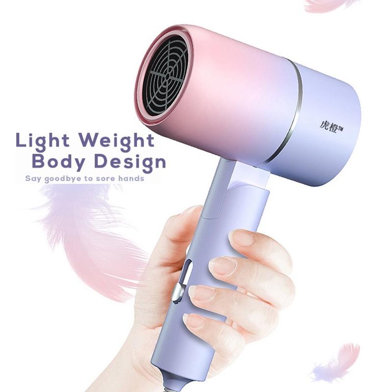Product Introduction of ￼Hot and Cold Macaron Folding Hair Blower Light Weight Dryer Body Design for Home & Travel Use 1