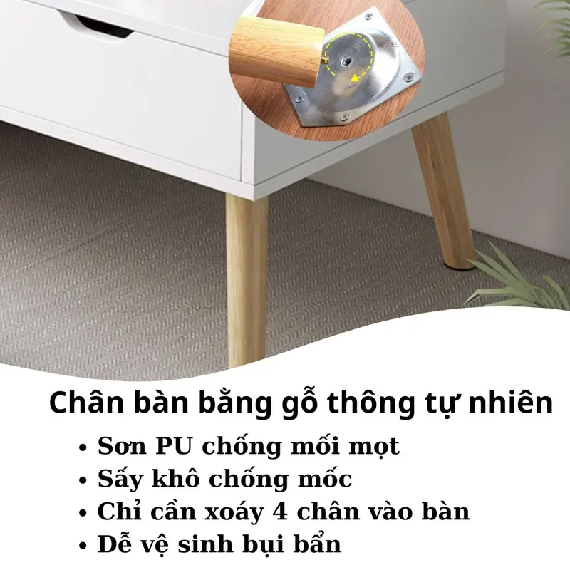 (LẮP GHÉP SẴN) Bàn trang điểm mini có gương,bàn trang điểm ngồi bệt có gương soi và ngăn đồ tiện lợi làm bàn trang điểm ngồi bệt có gương, bàn phấn có gương kết hợp làm bàn học, bàn làm việc bàn _ Vietnam Có ngăn kéo bàn  học 7