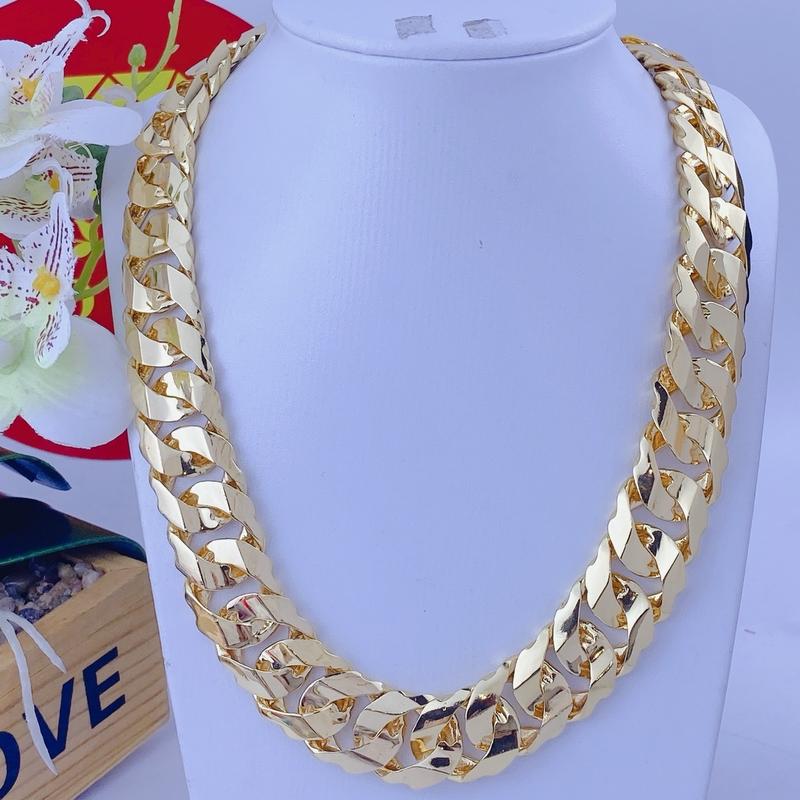 Dây chuyền nam khoen lật 10 lượng - Trang sức bảo long