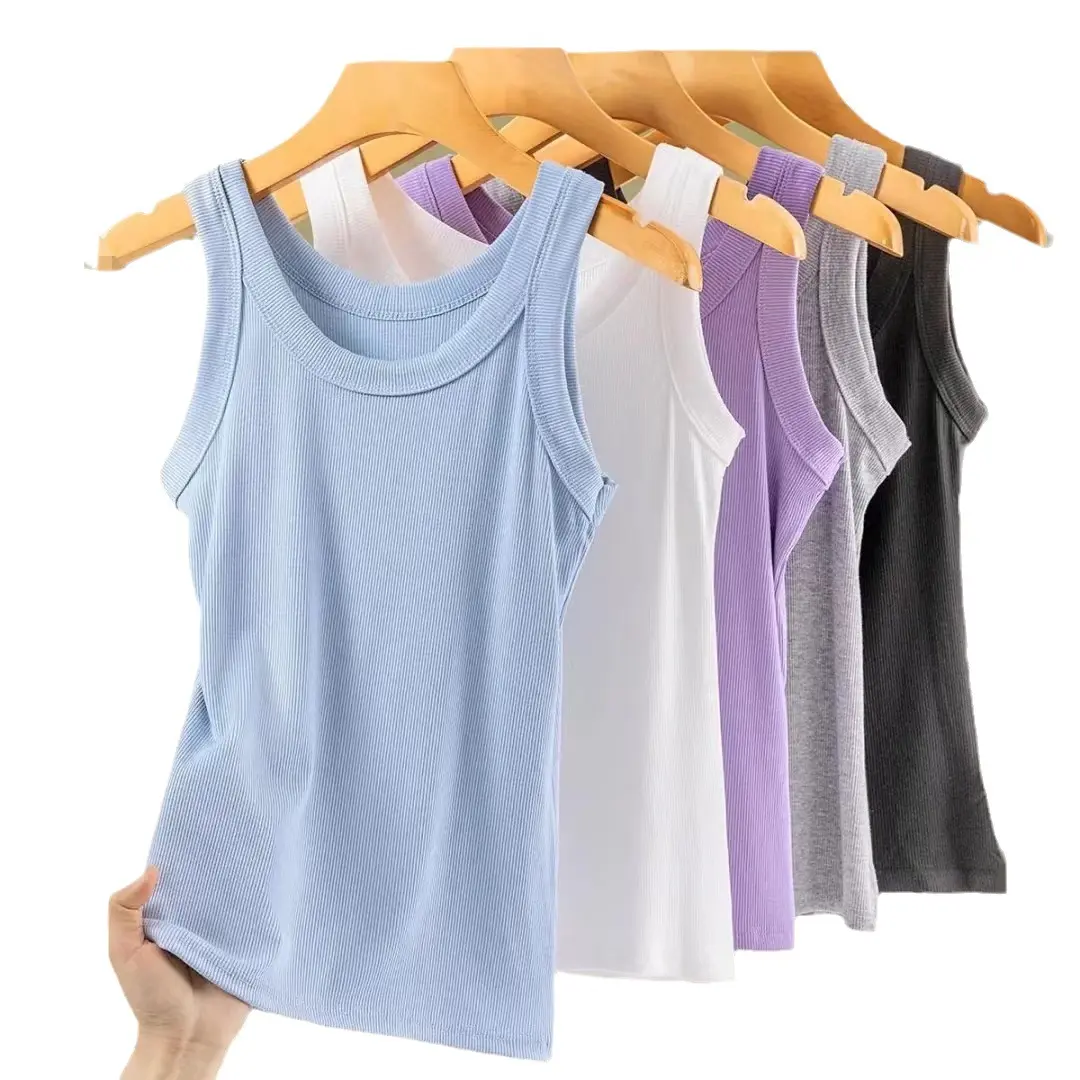 Áo Vest Gân Cho Nữ, Bán Chạy, Hàng Mới Về, Dáng Ôm, Co Giãn, Chống Lộ, Áo Yếm Dễ Phối Đồ Có Thể Mặc Bên Trong Áo Sơ Mi Cơ Sở Tất Cả Các Mùa