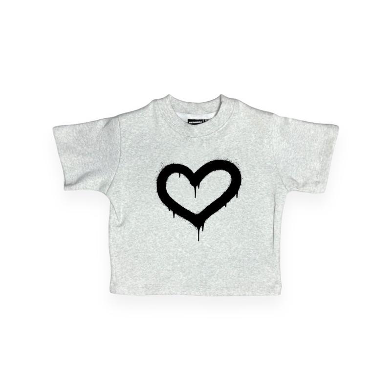 Áo phông croptop "Spray Heart" The Famous Nữ Women Voi Thun❤️ 8