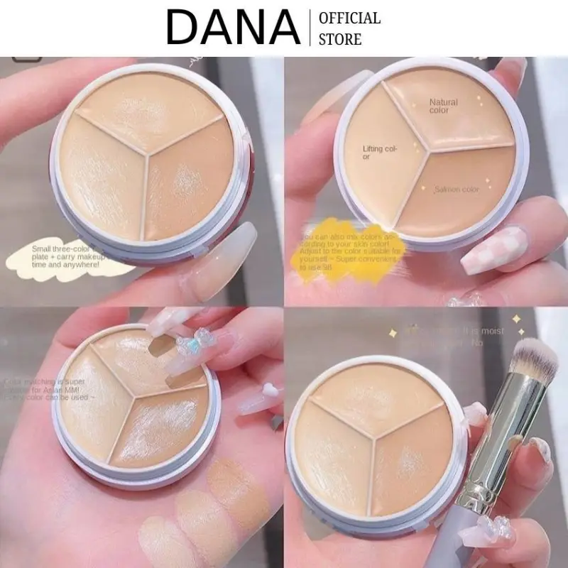 Kem Che Khuyết Điểm Ba Màu Che Phủ Hoàn Hảo 2023 MM DANA 0