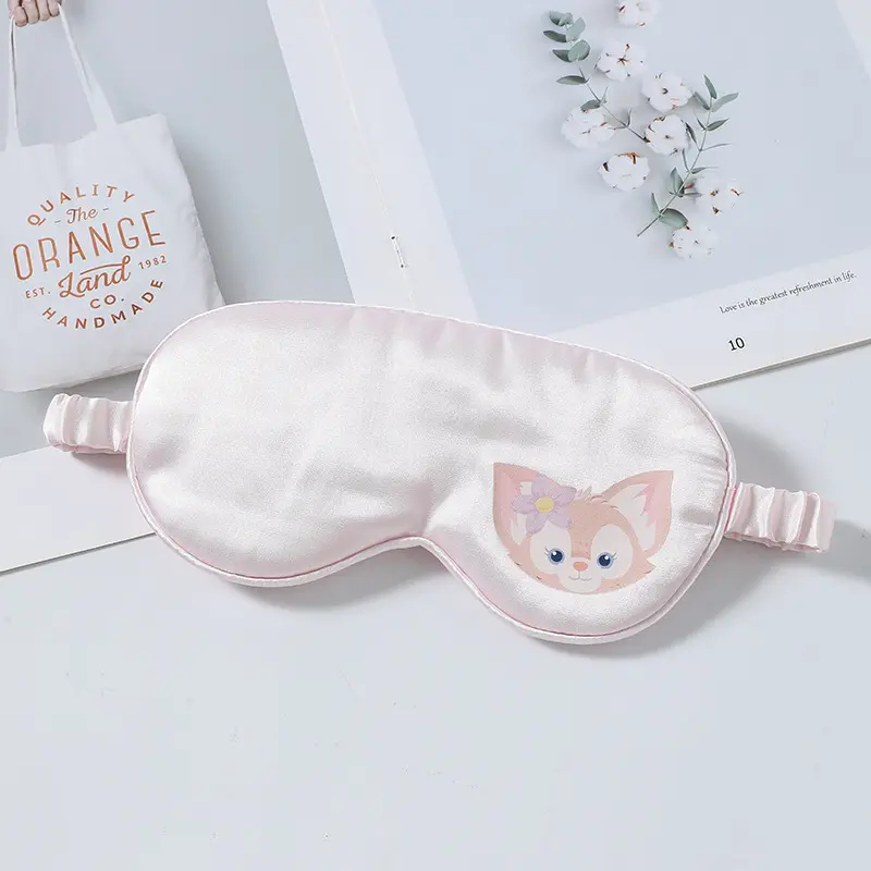Kính Mắt Vải Lụa, Thiết Kế Hoạt Hình My Melody Dễ Thương, Mềm Mại Và Nhẹ, Chặn Ánh Sáng, Dây Đeo Ngủ, Mặt Nạ Mắt, Món Quà Lý Tưởng Cho Bé Gái Women Bịt Mắt 6