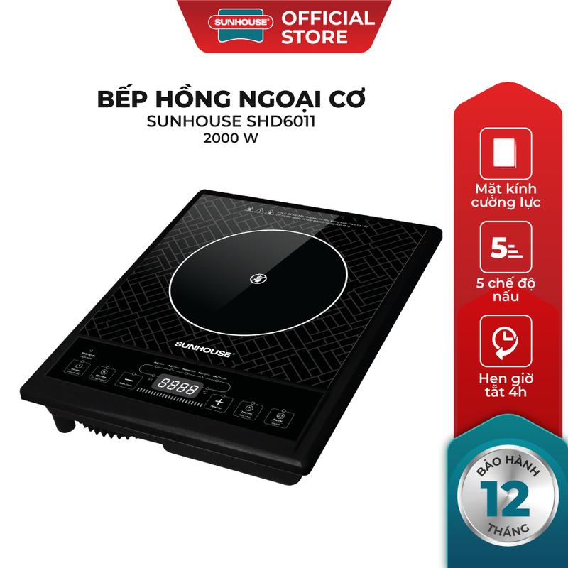 Bếp hồng ngoại cơ Sunhouse SHD6011 - Không kén nồi chảo Làm nóng nhanh Đa chế…