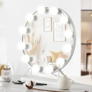 USB Powered Vanity Mirror Light, Dimmable LED Light Bulbs, Dressing Table Mirror Light, Fill Light for Daily Makeup, Home Decor