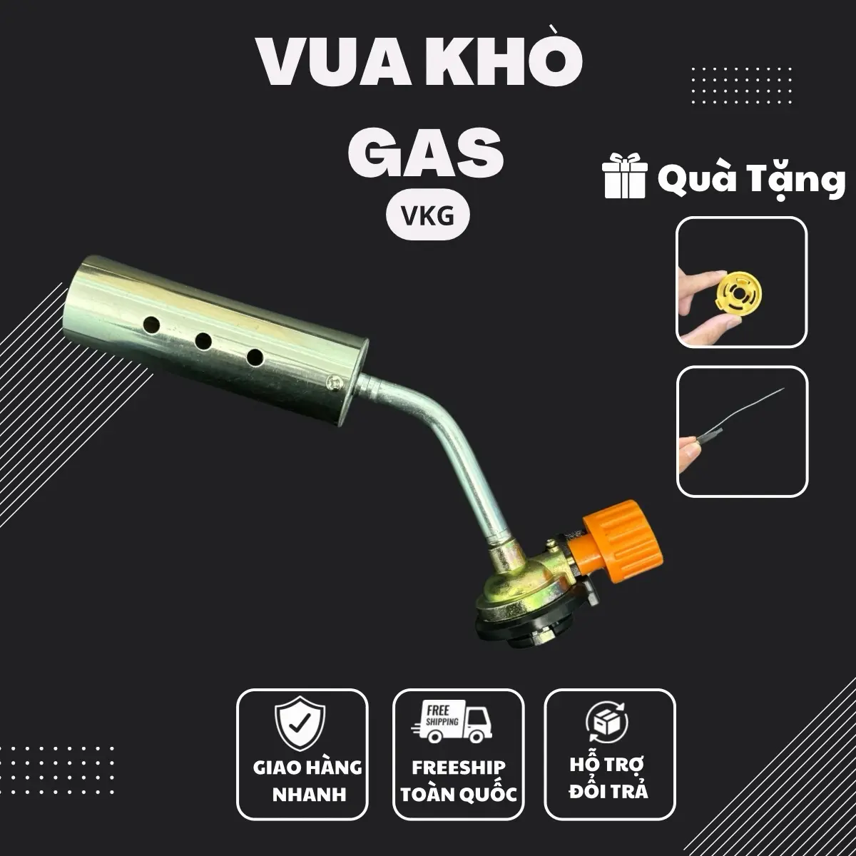 [816] Khò Gas 816 Ống To, Phải Mồi, Lửa Mạnh, Nhiều Lỗ Oxi, An Toàn, Dễ Dàng Sử Dụng